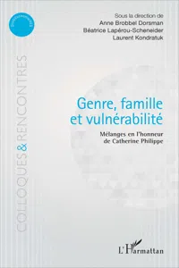 Genre, famille et vulnérabilité_cover