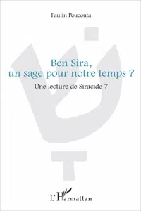 Ben Sira, un sage pour notre temps?_cover