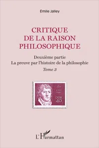 Critique de la raison philosophique_cover