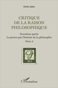 Critique de la raison philosophique_cover