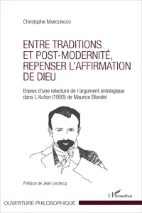 Entre traditions et post-modernité, repenser l'affirmation de Dieu_cover