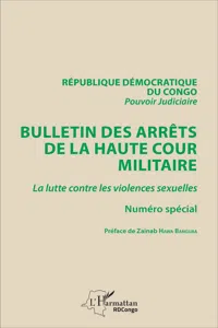 Bulletin des arrêts de la haute cour militaire_cover