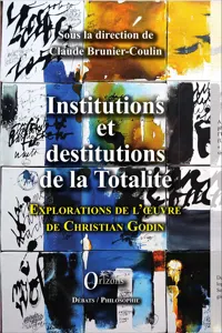 Institutions et destitutions de la totalité_cover