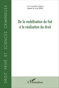 De la mobilisation du fait à la réalisation du droit_cover