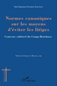 Normes canoniques sur les moyens d'éviter les litiges_cover