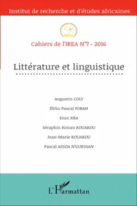 Littérature et linguistique_cover