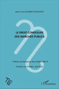 Le droit congolais des marchés publics_cover