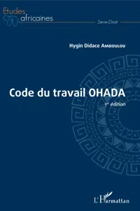 Code du travail OHADA 1ère édition_cover