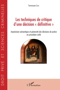 Techniques de critique d'une décision "définitive"_cover