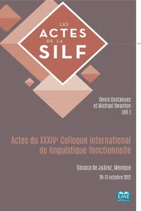 Actes du XXXIVe Colloque international de linguistique fonctionnelle_cover