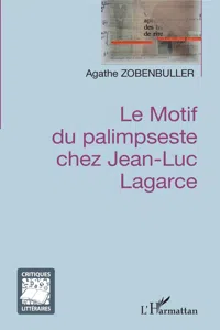 Le motif du palimpseste chez Jean-Luc Lagarce_cover