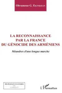 La reconnaissance par la France du génocide arménien_cover