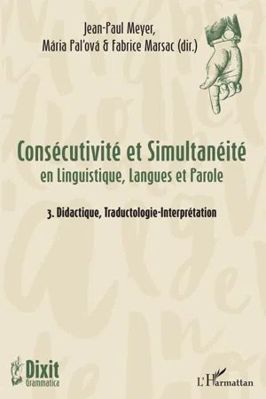 Consécutivité et Simultanéité