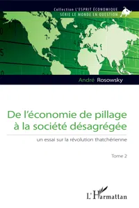 De l'économie de pillage à la société désagrégée_cover