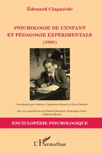 Psychologie de l'enfant et pédagogie expérimentale_cover