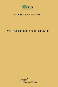 Morale et axiologie_cover