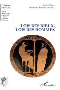 Lois des dieux, lois des hommes_cover