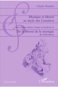 Musique et liberté au siècle des Lumières_cover