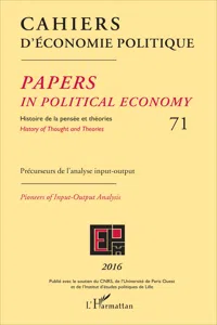 Cahiers d'économie politique_cover