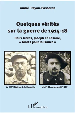 Quelques vérités sur la guerre de 1914-18