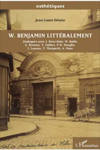 W. Benjamin littéralement_cover