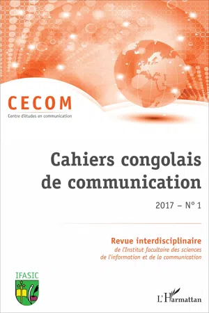 Cahiers congolais de communication 2017 N° 1