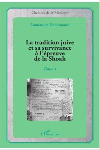 La tradition juive et sa survivance à l'épreuve de la Shoah_cover