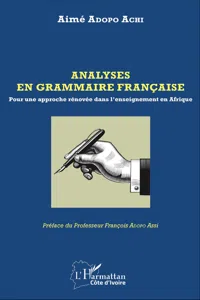 Analyses en grammaire française_cover