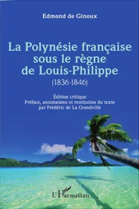 La Polynésie française sous le règne de Louis-Philippe_cover