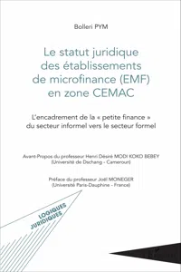 Le statut juridique des établissements de microfinance en zone CEMAC_cover