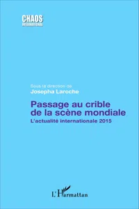 Passage au crible de la scène mondiale_cover