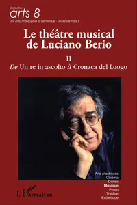 Le théâtre musical de Luciano Berio_cover