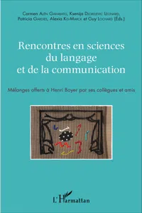 Rencontres en sciences du langage et de la communication_cover