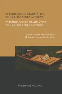 Estudis sobre pragmàtica de la literatura medieval / Estudios sobre pragmática de la literatura medieval_cover