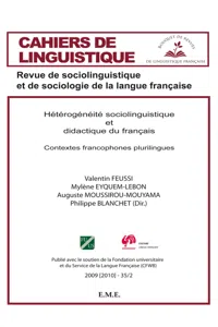 Hétérogénéité sociolinguistique et didactique du français_cover