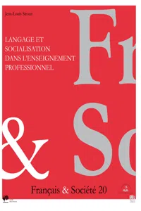 Langage et socialisation dans l'enseignement professionnel_cover