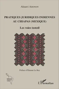 Pratiques juridiques indiennes au Chiapas_cover