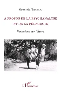 À propos de la psychanalyse et de la pédagogie_cover