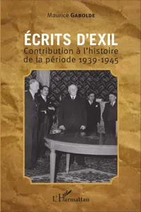 Ecrits d'exil_cover