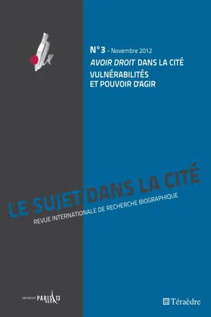 Avoir droit  dans la Cité,