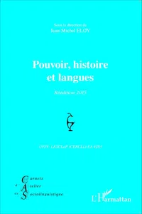 Pouvoir, histoire et langues_cover