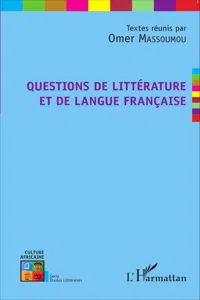 Questions de littérature et de langue française_cover