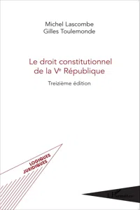 Le droit constitutionnel de la Ve République_cover