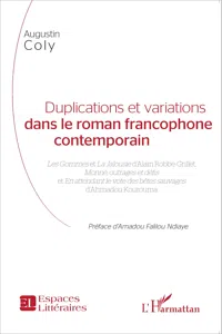 Duplications et variations dans le roman francophone contemporain_cover