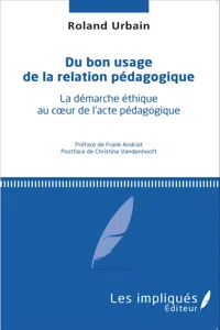 Du bon usage de la relation pédagogique_cover