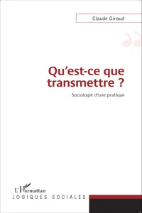 Qu'est-ce que transmettre ?_cover