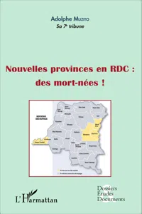 Nouvelles provinces en RDC : des morts-nées_cover