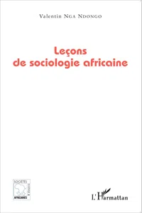 Leçons de sociologie africaine_cover