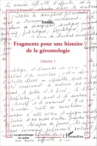 Fragments pour une histoire de la gérontologie_cover