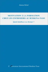 Motivation à la formation chez les infirmiers au Burkina Faso_cover